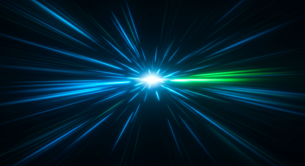 abstract representation of faster loading times with speed lines horizontal format