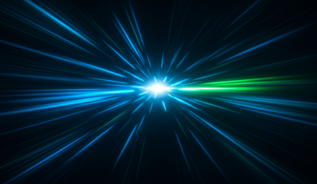 abstract representation of faster loading times with speed lines horizontal format